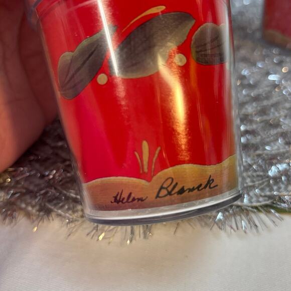 Scandinavian Floral Design 6 Insulated Tumblers Helen Blanck Retro Style Decor - Picture 7 of 9